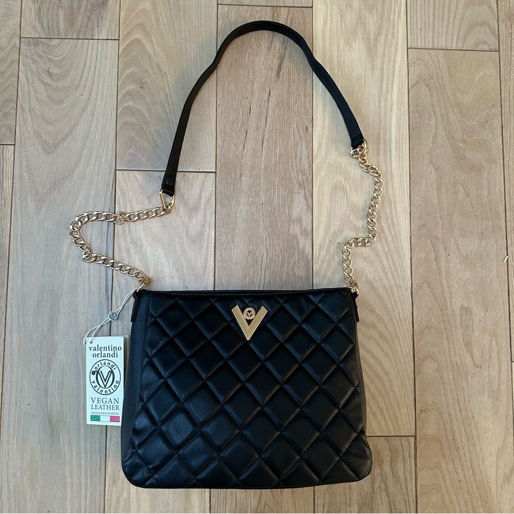 NWT Valentino Orlandi Quilted Crossbody Bag